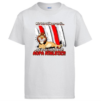 Camiseta frase divertida león del Athletic por un día