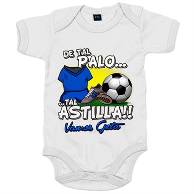 Body bebé de tal palo tal astilla de Getafe para aficionado al fútbol