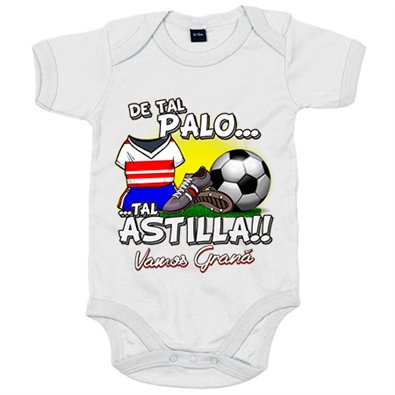 Body bebé de tal palo tal astilla de Granada para aficionado al fútbol