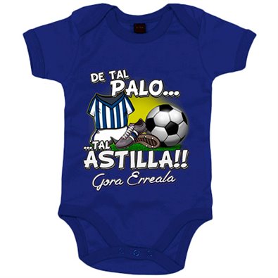 Body bebé De tal palo tal astilla de la real para aficionado al fútbol