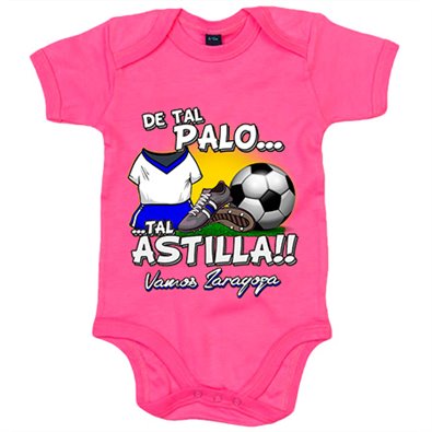 Body bebé de tal palo tal astilla de Zaragoza para aficionado al fútbol