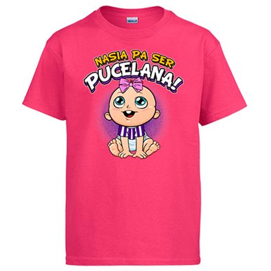 Camiseta nacida para ser Pucelana para aficionada al fútbol de Valladolid