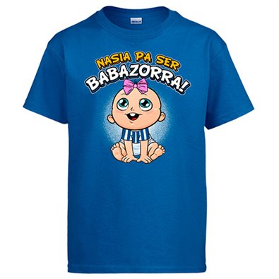Camiseta nacida para ser Babazorra para aficionada al fútbol de Vitoria Gasteiz