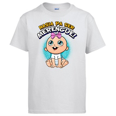 Camiseta nacida para ser Merengue para aficionada al fútbol de Madrid