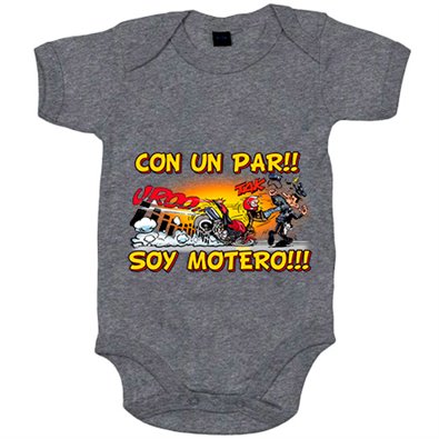 Body bebé con un par soy motero