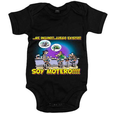 Body bebé me inclino luego existo soy motero
