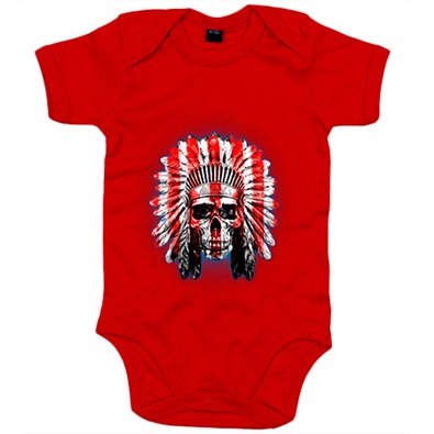 Body bebé indio rojiblanco