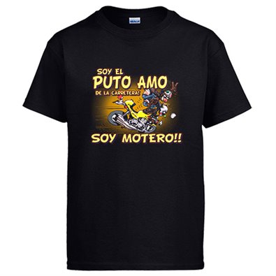 Camiseta soy el Puto Amo de la carretera soy motero