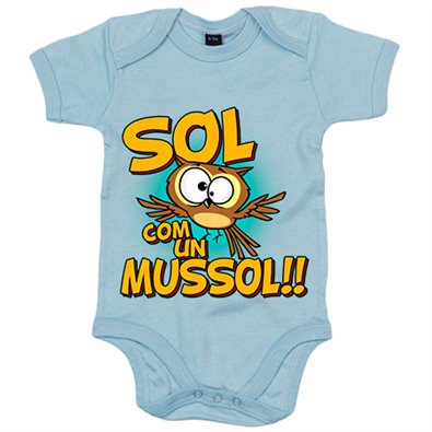 Body bebé Sol com un mussol