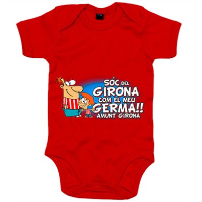 Body bebé Sóc del Girona com el meu germà amunt Girona Body bebé Sóc del Girona com el meu germà amunt Girona