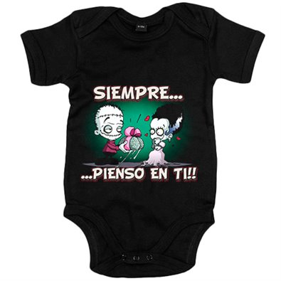Body bebé Siempre pienso en ti frase amor