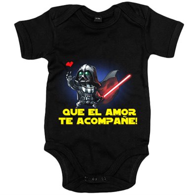 Body bebé Star Wars que el amor te acompañe