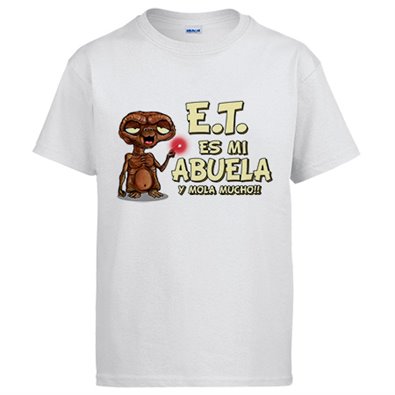 Camiseta esta es mi abuela y mola mucho parodia friki extraterrestre