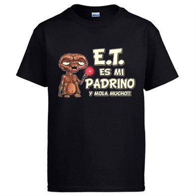 Camiseta E.T. este es mi padrino y mola mucho ET El Extraterrestre