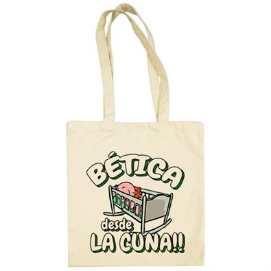 Bolsa de tela Bética Betis fútbol desde la cuna