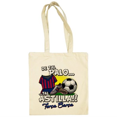 Bolsa de tela De tal palo tal astilla Barcelona fútbol