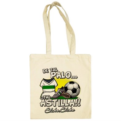 Bolsa de tela de tal palo tal astilla Elche fútbol