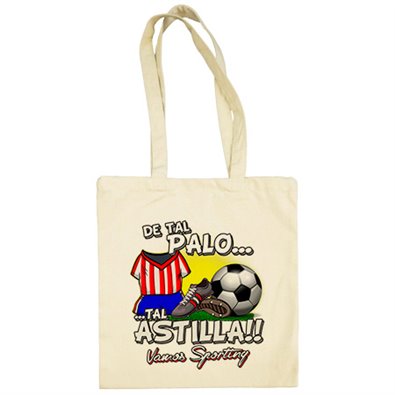 Bolsa de tela De tal palo tal astilla Sporting fútbol