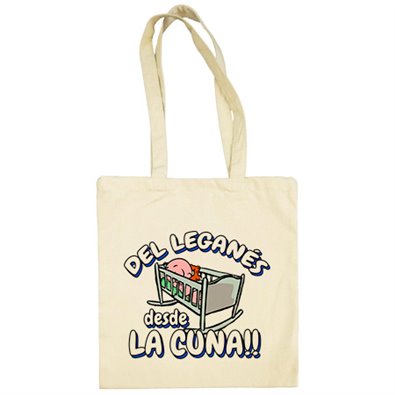 Bolsa de tela del Leganés desde la cuna fútbol