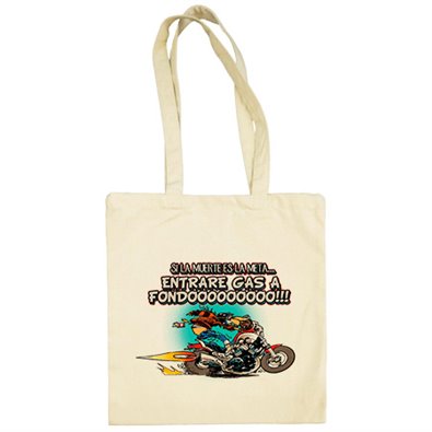 Bolsa de tela Entraré Gas a fondo