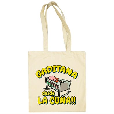Bolsa de tela Gaditana desde la cuna Cádiz fútbol