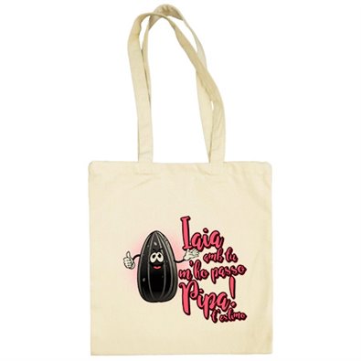 Bolsa de tela Iaia amb tu m ho passo pipa