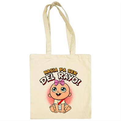 Bolsa de tela nacida para ser del Rayo fútbol