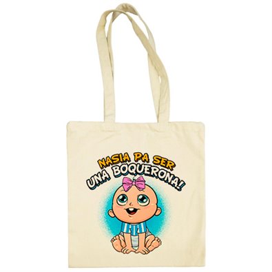 Bolsa de tela nacida para ser una Boquerona Málaga fútbol
