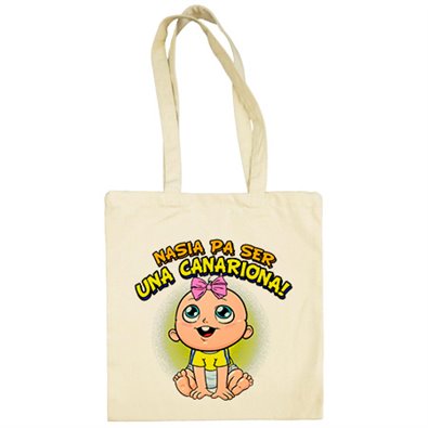 Bolsa de tela nacida para ser una Canariona Las Palmas fútbol