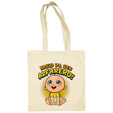 Bolsa de tela nacido para ser Alfarero Alcorcón fútbol