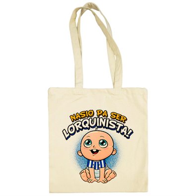 Bolsa de tela nacido para ser Lorquinista Lorca fútbol