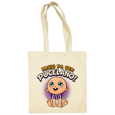 Bolsa de tela nacido para ser Pucelano Valladolid fútbol