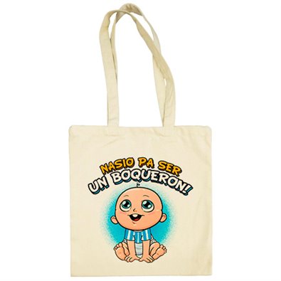 Bolsa de tela nacido para ser un Boquerón Málaga fútbol