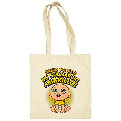 Bolsa de tela nacido para ser un submarino amarillo Villareal fútbol