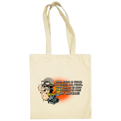Bolsa de tela para ir en moto se necesita un par soy motero
