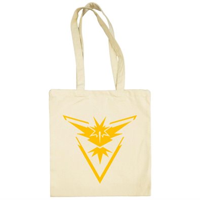 Bolsa de tela ilustración equipo Instinto Instinct amarillo