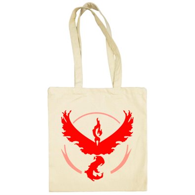 Bolsa de tela ilustración equipo Valor rojo