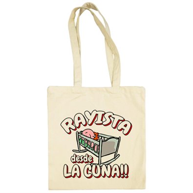 Bolsa de tela Rayista desde la cuna Rayo Vallecano fútbol