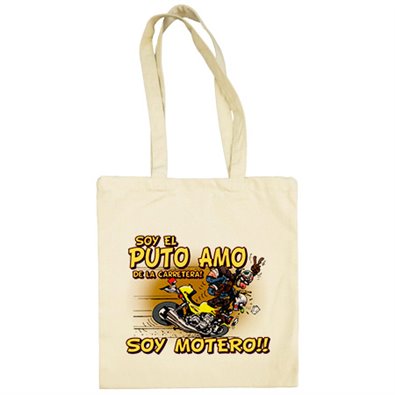 Bolsa de tela soy el Puto Amo de la carretera soy motero
