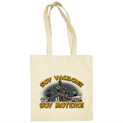 Bolsa de tela Soy vacilón soy motero
