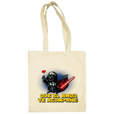 Bolsa de tela Star Wars que el amor te acompañe