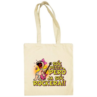 Bolsa de tela Sóc petita però ja sóc rockera