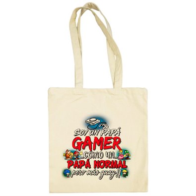 Bolsa de tela soy un papá Gamer como un papá normal pero más guay