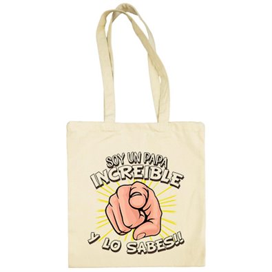 Bolsa de tela soy un papá increíble y lo sabes