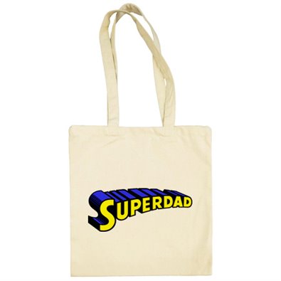 Bolsa de tela Superdad logo