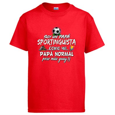 Camiseta soy un papá Sportinguista como un papá normal pero más guay