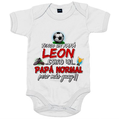 Body bebé tengo un papá león del Athletic como un papá normal pero más guay