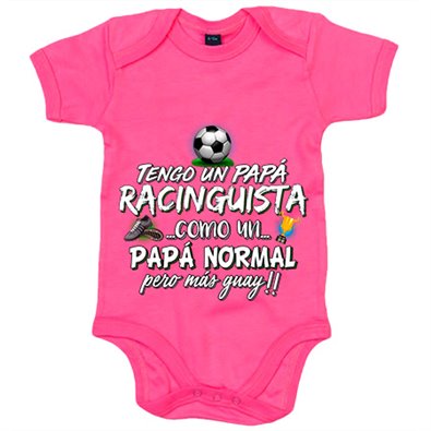 Body bebé tengo un papá Racinguista como un papá normal pero más guay