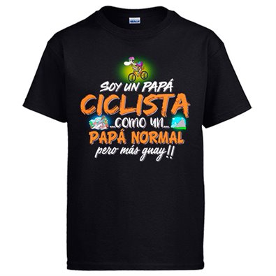 Camiseta soy un papá ciclista como un papá normal pero más guay