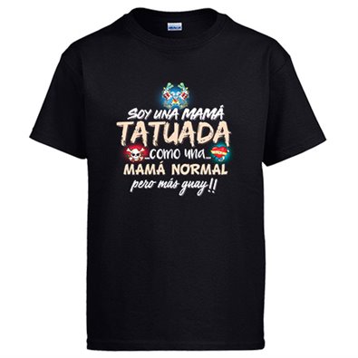 Camiseta soy una mamá tatuada guay